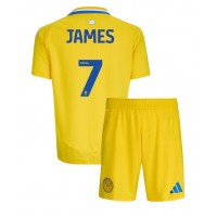 Maglie da calcio Leeds United Daniel James #7 Seconda Maglia Bambino 2024-25 Manica Corta (+ Pantaloni corti)